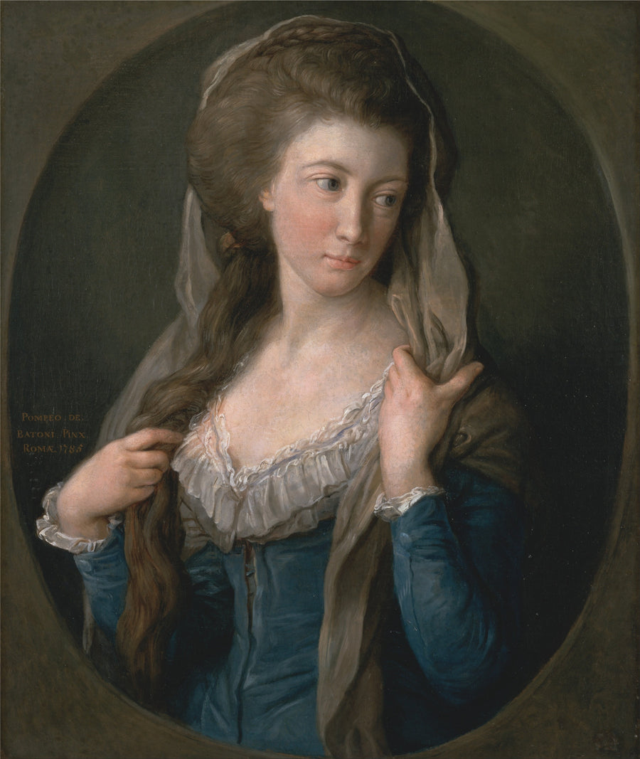 Retrato de uma mulher, tradicionalmente identificada como Margaret Stuart, Lady Hippisley - Pompeo Batoni