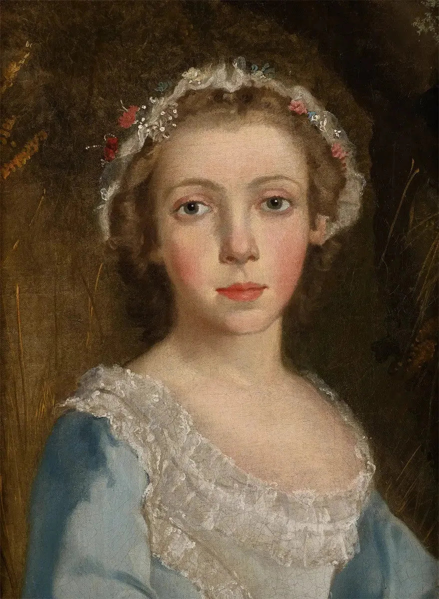 Retrato de uma menina (fragmento de « Retrato de um menino e de uma menina ») - Thomas Gainsborough