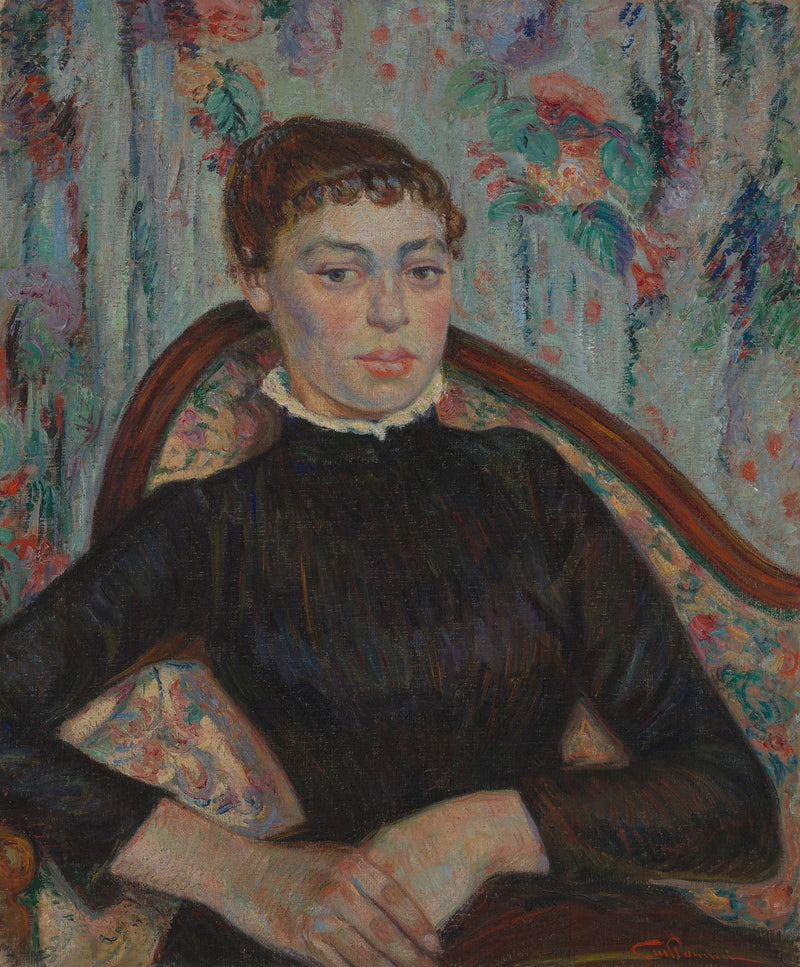 Retrato de uma jovem mulher - Armand Guillaumin