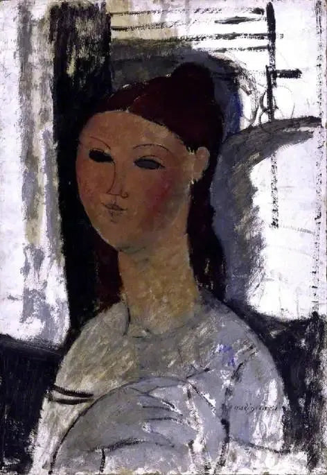 Retrato de uma jovem mulher, sentada - Amedeo Modigliani