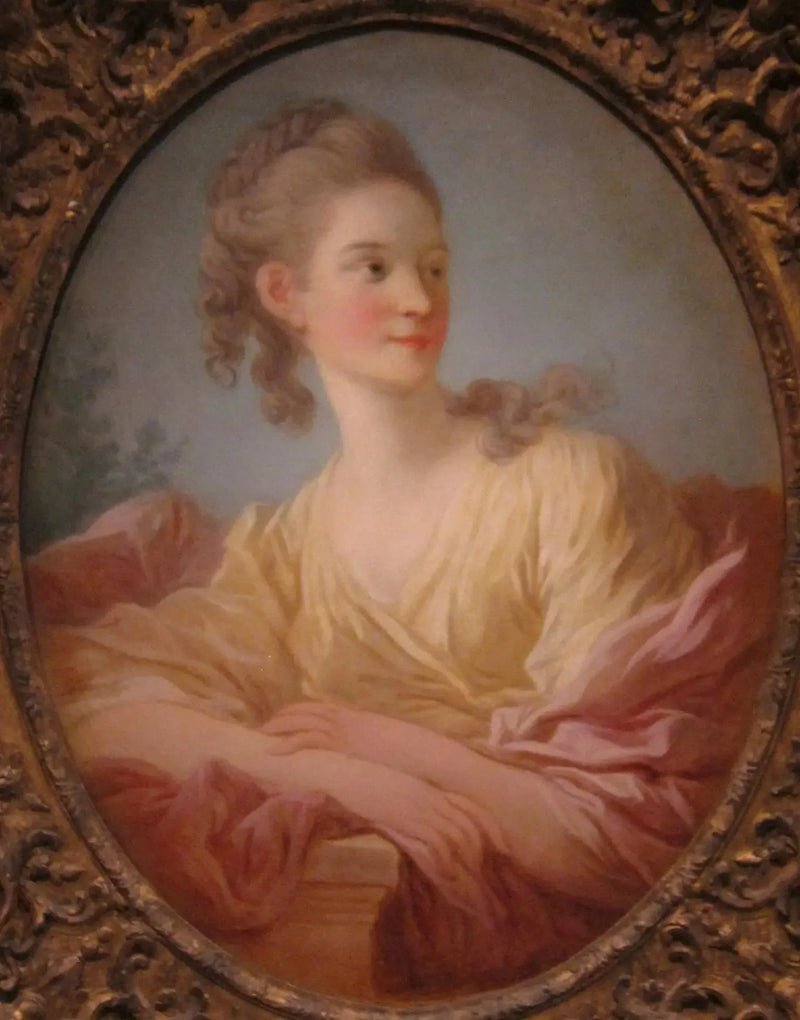 Retrato de uma jovem mulher, conhecida como Gabrielle de Caraman, marquesa de la Fare - Jean-Honoré Fragonard