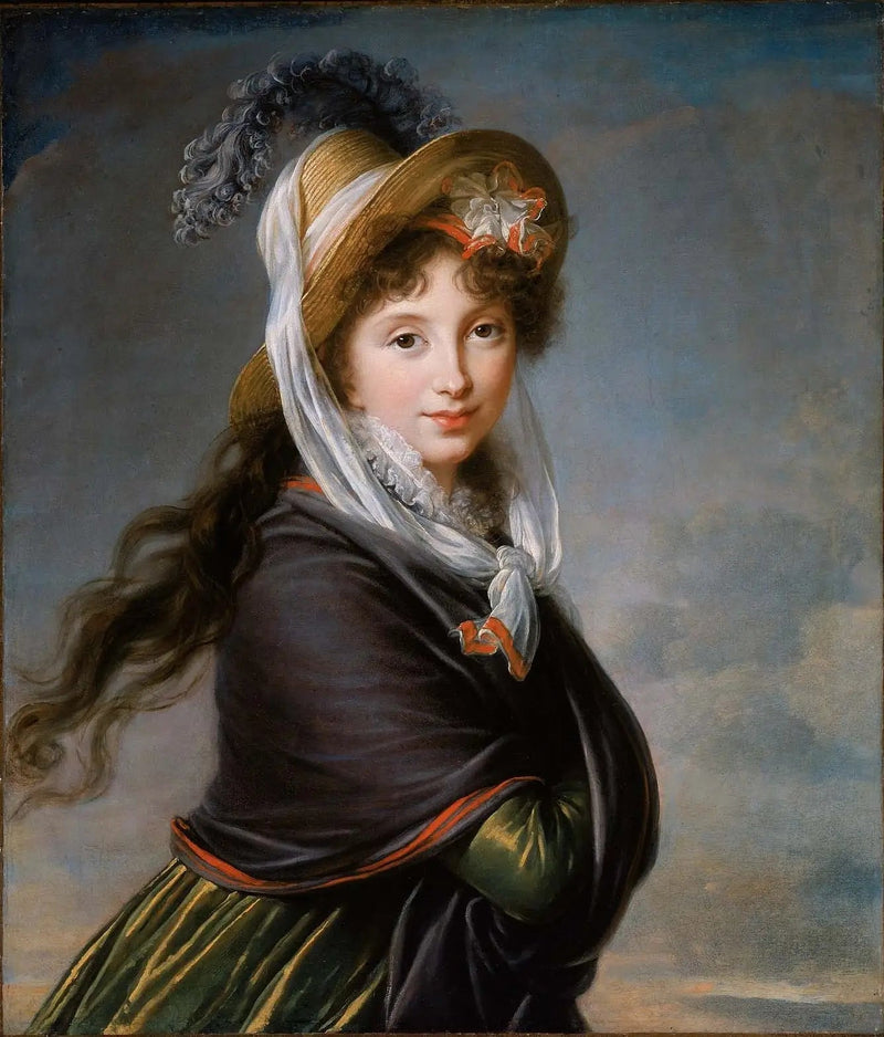 Retrato de uma jovem mulher. - Élisabeth Vigée Le Brun