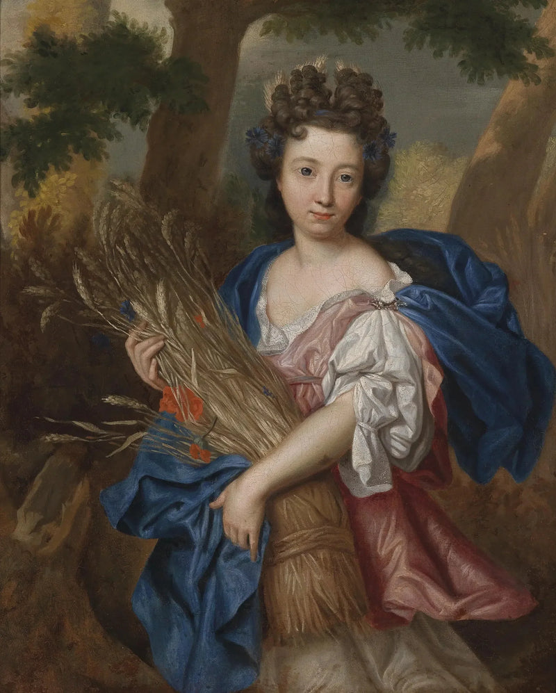 Retrato de uma jovem mulher em Ceres - Pierre Mignard