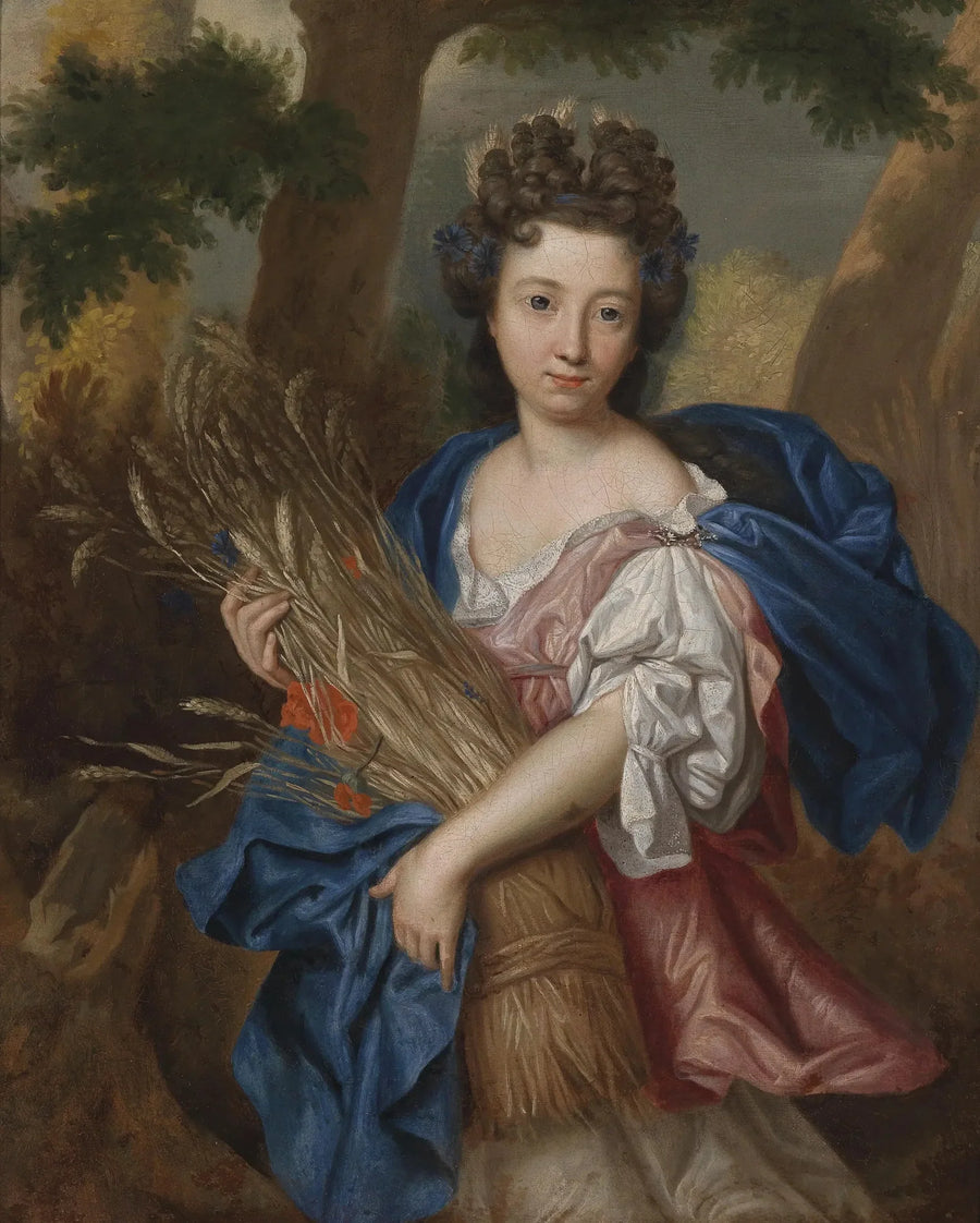 Retrato de uma jovem mulher em Ceres - Pierre Mignard