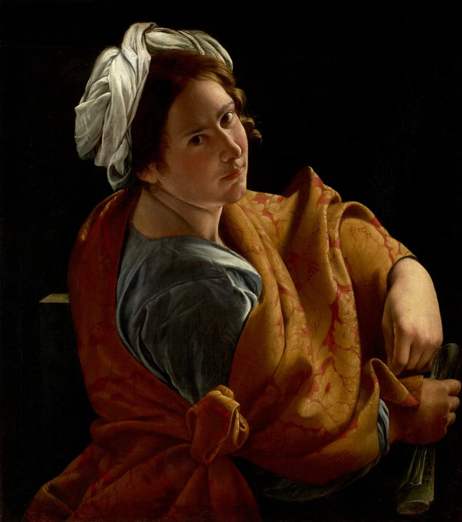 Retrato de uma jovem mulher em sibila - Orazio Gentileschi