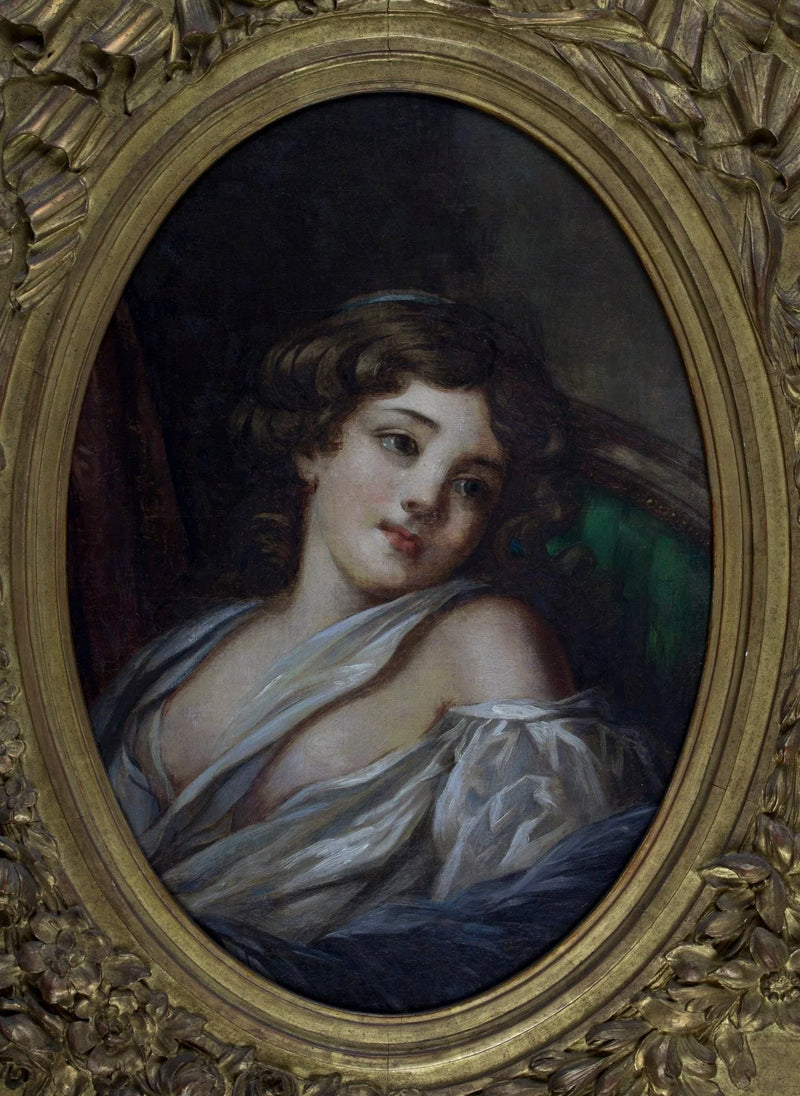 Retrato de uma jovem mulher - Jean-Baptiste Greuze