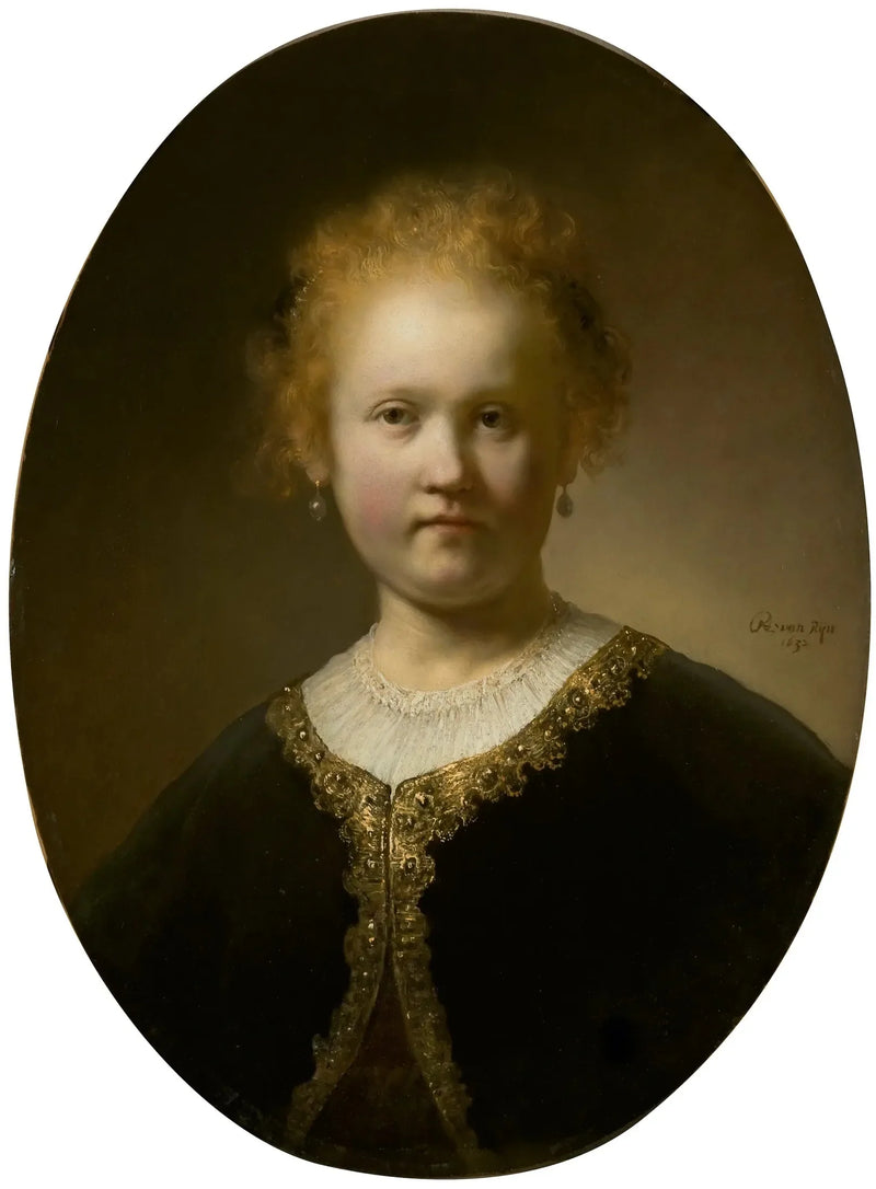 Retrato de uma jovem mulher - Rembrandt