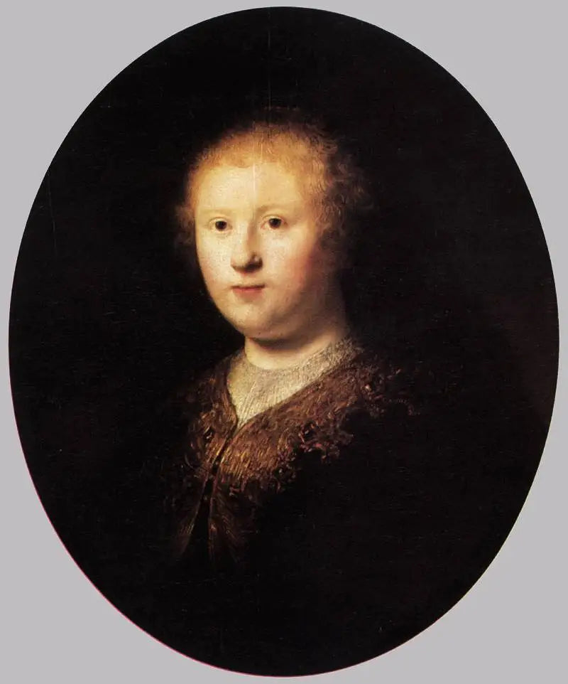 Retrato de uma jovem mulher. - Rembrandt