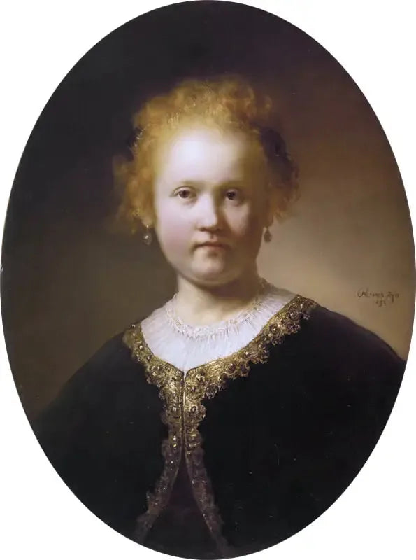 Retrato de uma jovem mulher - Rembrandt