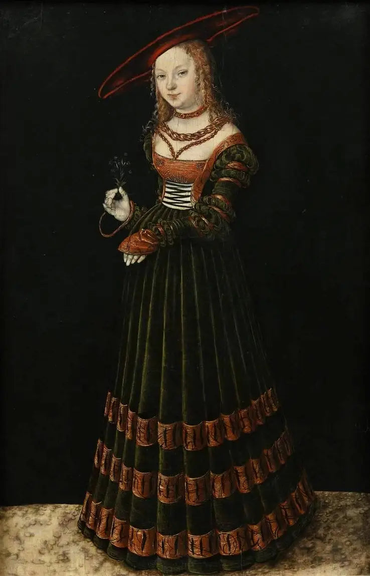 Retrato de uma jovem com cravo (A Princesa) - Lucas Cranach, o Velho