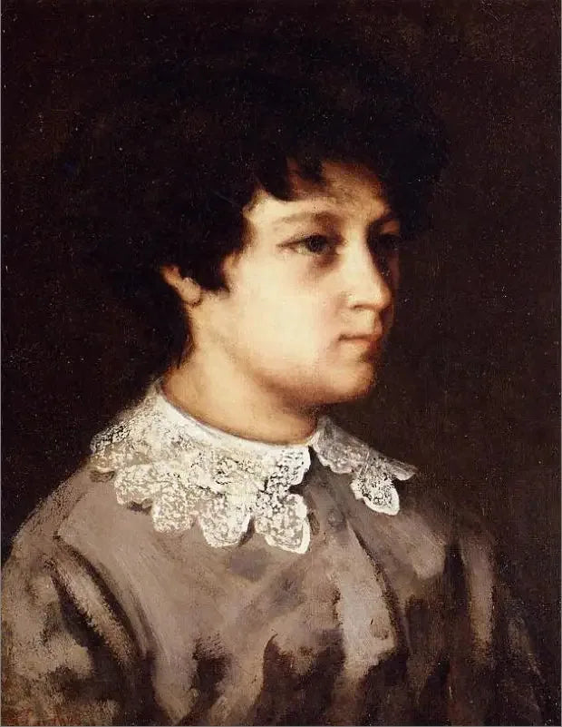 Retrato de uma jovem de Salins - Gustave Courbet