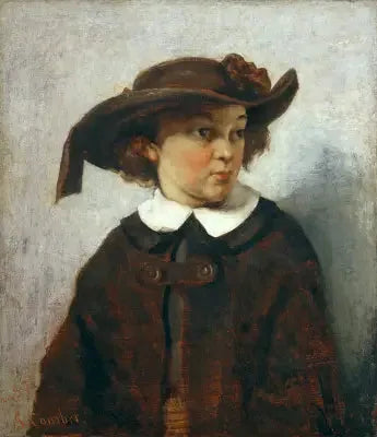 Retrato de uma jovem - Gustave Courbet