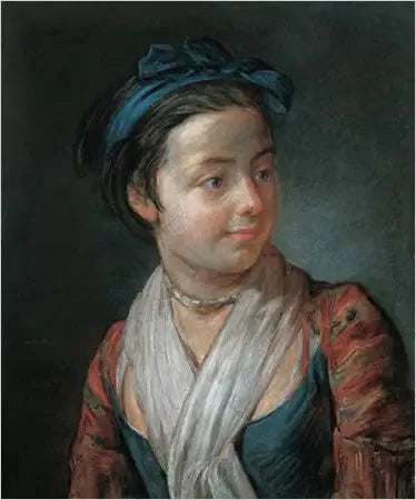 Retrato de uma jovem garota - Jean Simeón Chardin
