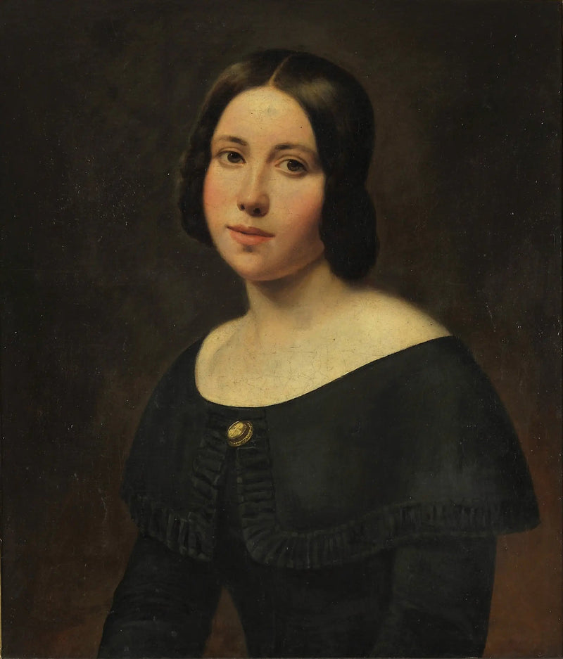Retrato de uma jovem garota - Ludwig Knaus