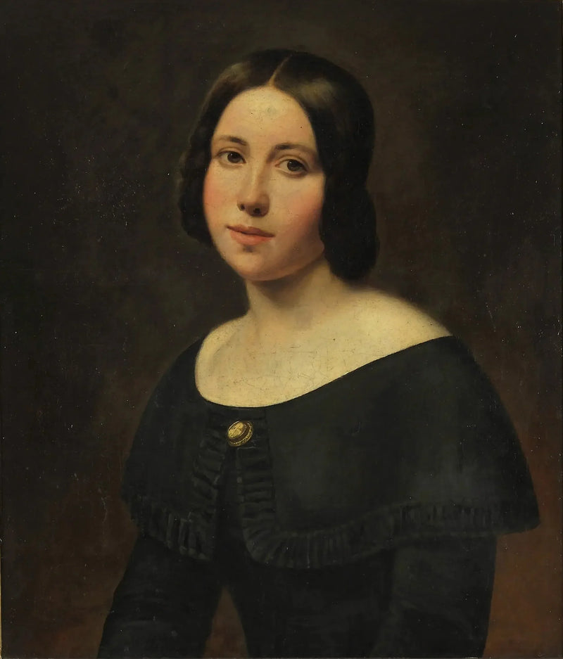 Retrato de uma jovem garota - Ludwig Knaus