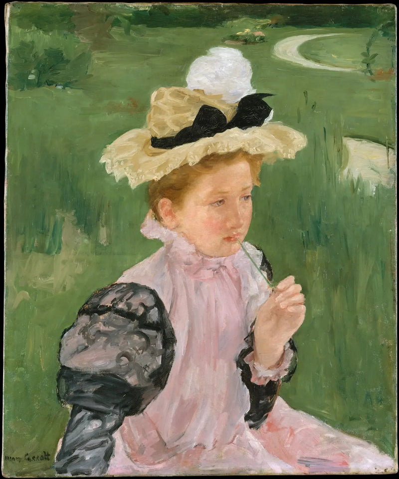 Retrato de uma jovem - Mary Cassatt