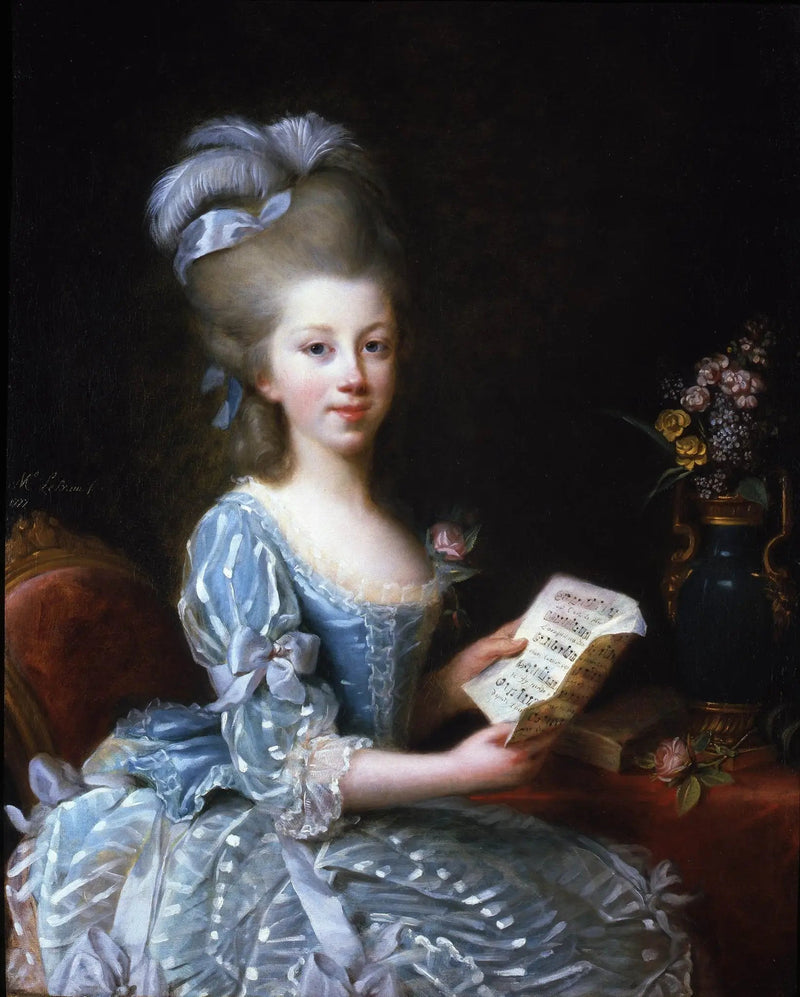 Retrato de uma jovem musicista - Élisabeth Vigée Le Brun