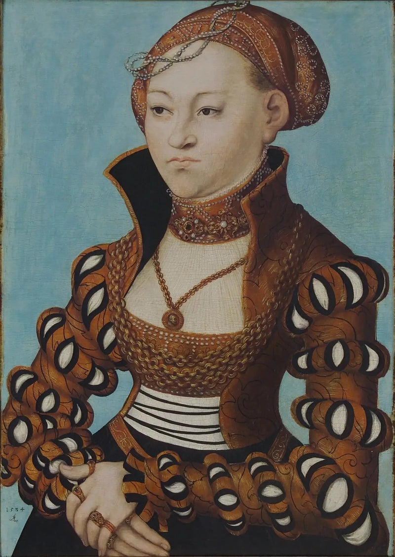 Retrato de uma nobre dama saxônica - Lucas Cranach, o Velho