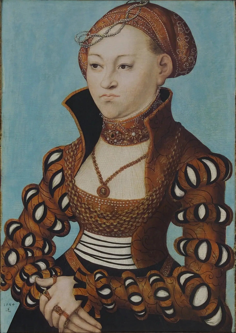 Retrato de uma nobre dama saxônica - Lucas Cranach, o Velho