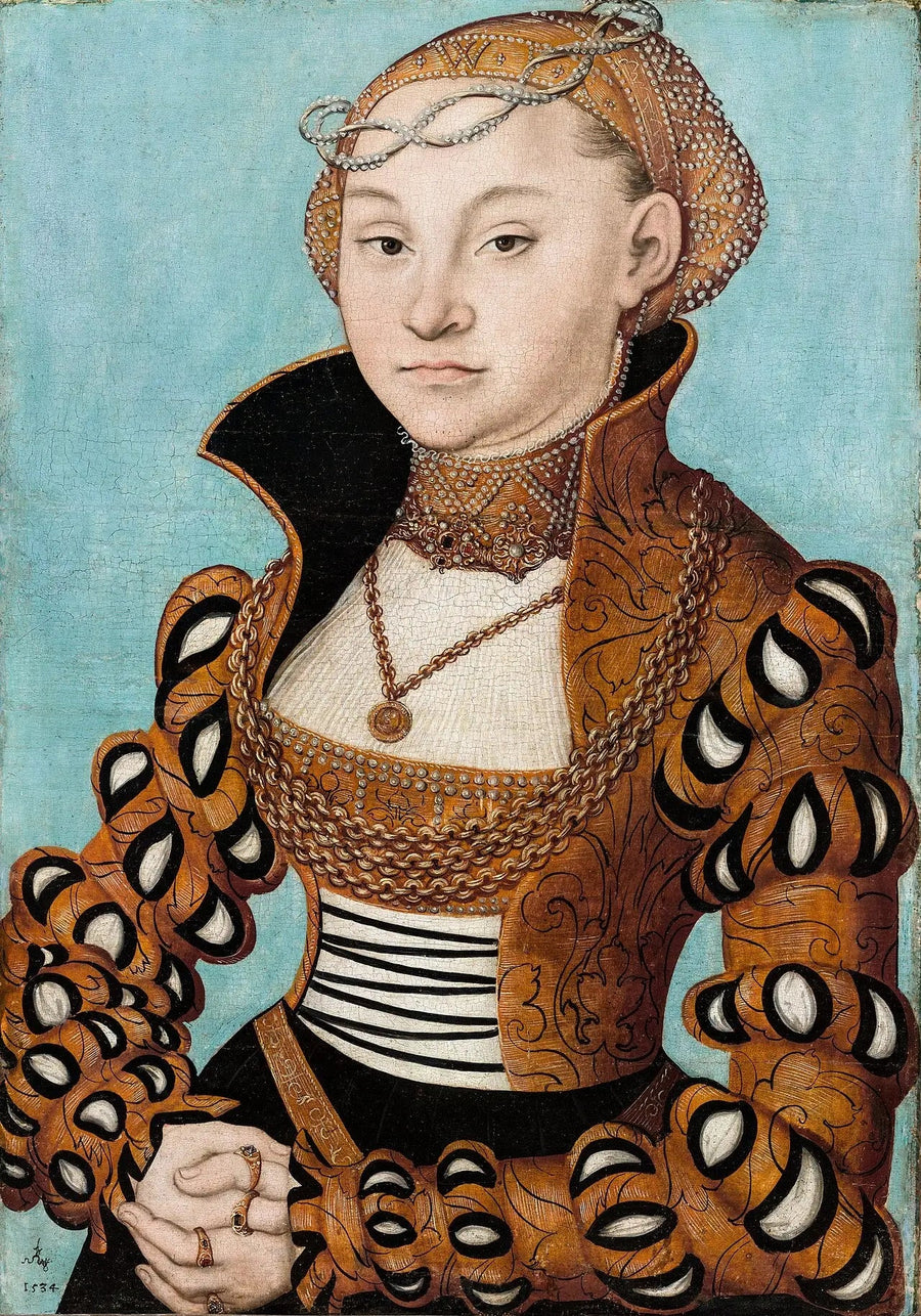 Retrato de uma nobre dama saxônica - Lucas Cranach, o Velho