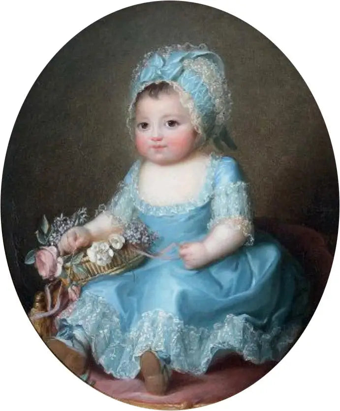 Retrato de uma pequena garota chamada Sophie de Bourbon, mademoiselle d'Artois (1776-1783) - Élisabeth Vigée Le Brun