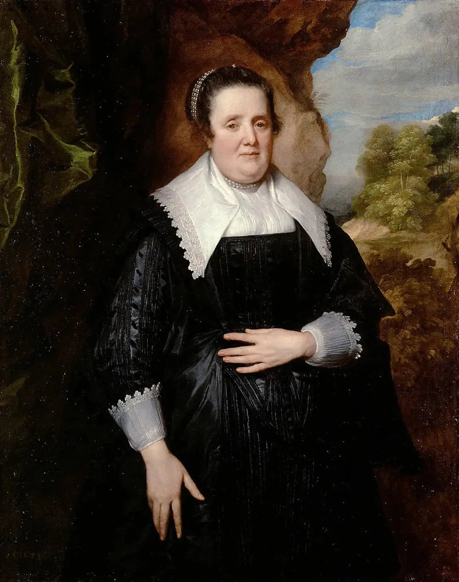 Retrato de uma idosa - Antoine van Dyck