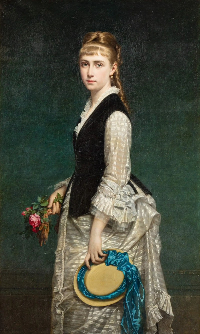 Retrato de Alice Heine, duquesa de Richelieu, princesa de Mônaco - Pierre Auguste Cot