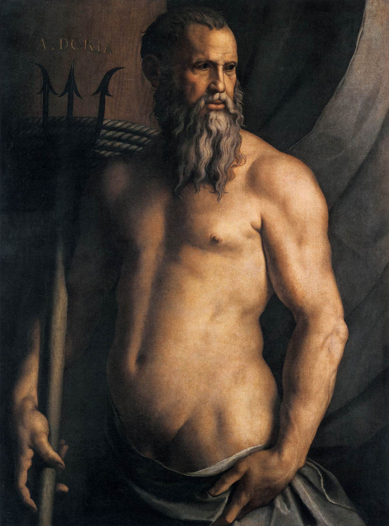 Retrato de Andrea Doria como Netuno - Bronzino