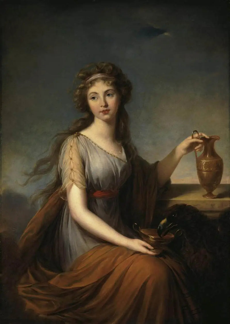 Retrato de Anne Pitt como Hébé - Élisabeth Vigée Le Brun