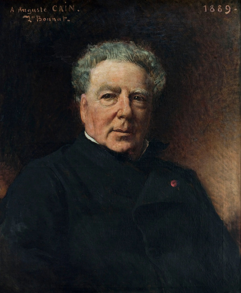 Retrato de Auguste Cain - Léon Bonnat