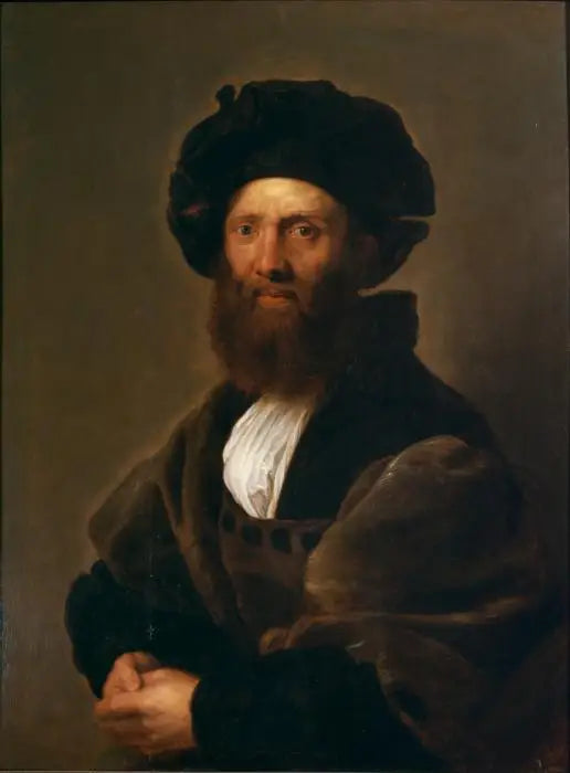 Retrato de Baldassare Castiglione (após Rafael) - Peter Paul Rubens