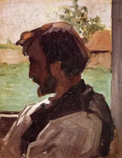Retrato de Bazille - Claude Monet