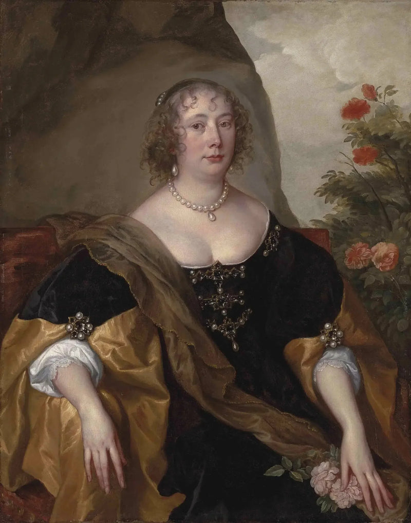 Retrato de Beatriz, condessa de Oxford - Antoine van Dyck