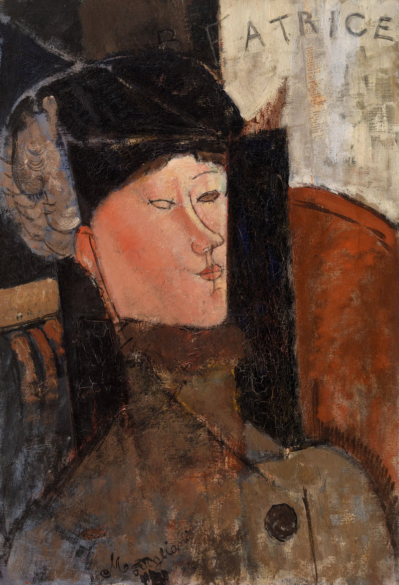 Retrato de Béatrice Hastings (Modigliani, Filadélfia) - Amedeo Modigliani