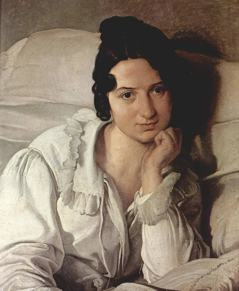 Retrato de Carolina Zucchi - Francesco Hayez