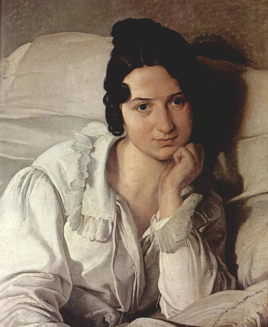 Retrato de Carolina Zucchi - Francesco Hayez