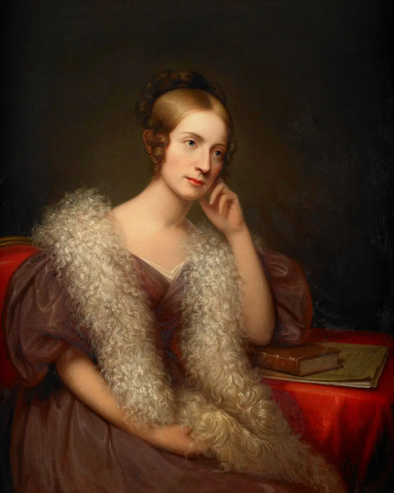 retrato de Caroline Louisa Pratt Bartlett - Rembrandt Peale