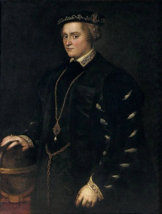 Retrato de Catarina da Áustria (1533-1572), rainha da Polônia - Jacopo Tintoretto