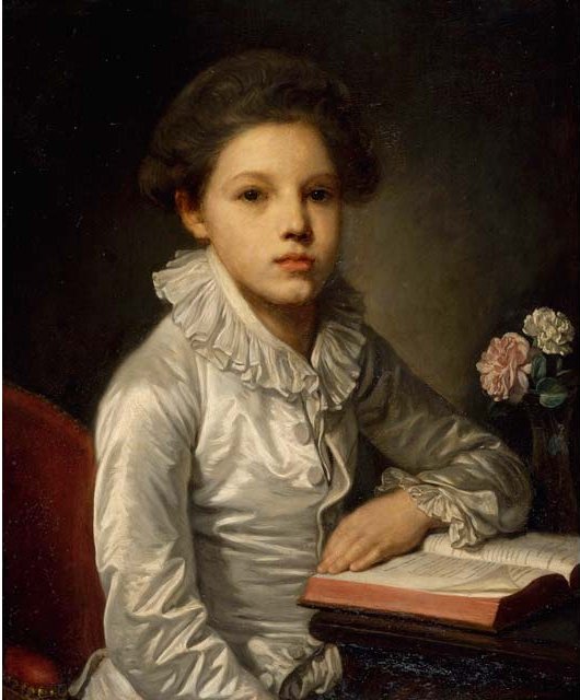 Retrato de Charles-Étienne de Bourgevin de Vialart, conde de Saint-Morys, criança - Jean-Baptiste Greuze