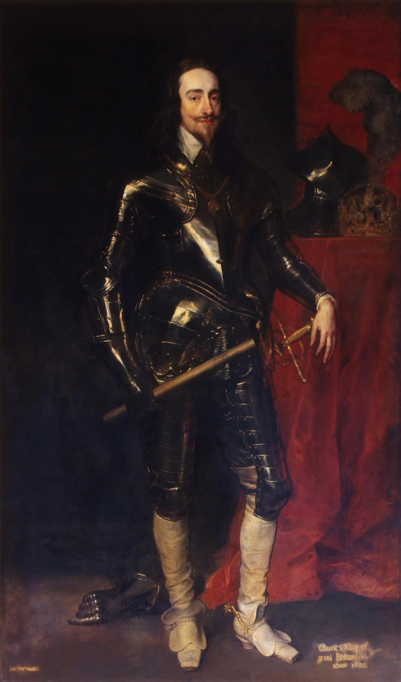 Retrato de Carlos I, rei da Grã-Bretanha (1600-1649) - Antoine van Dyck