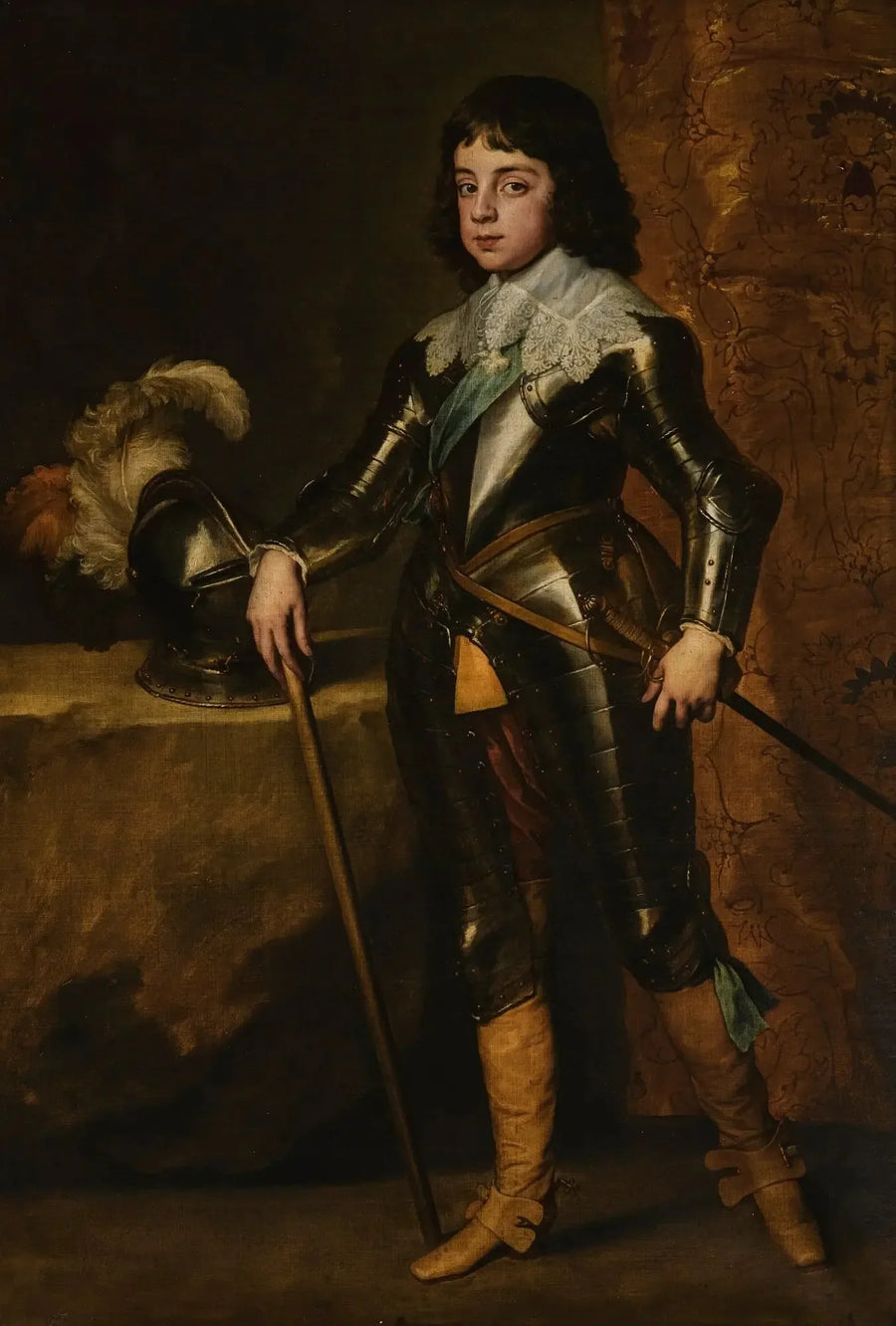 Retrato de Carlos II como príncipe de Gales - Antoine van Dyck