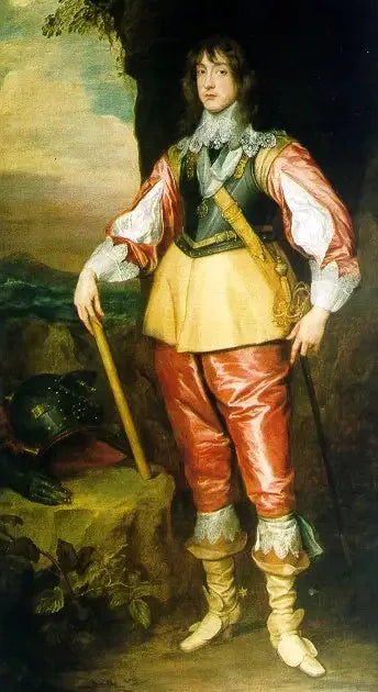 Retrato de Carlos Luís, eleitor palatino (1617-1680), exilado - Antoine van Dyck