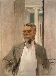 Retrato de Charles M. Kurtz, diretor fundador da Albright Art Gallery (1905-1909) - Joaquín Sorolla