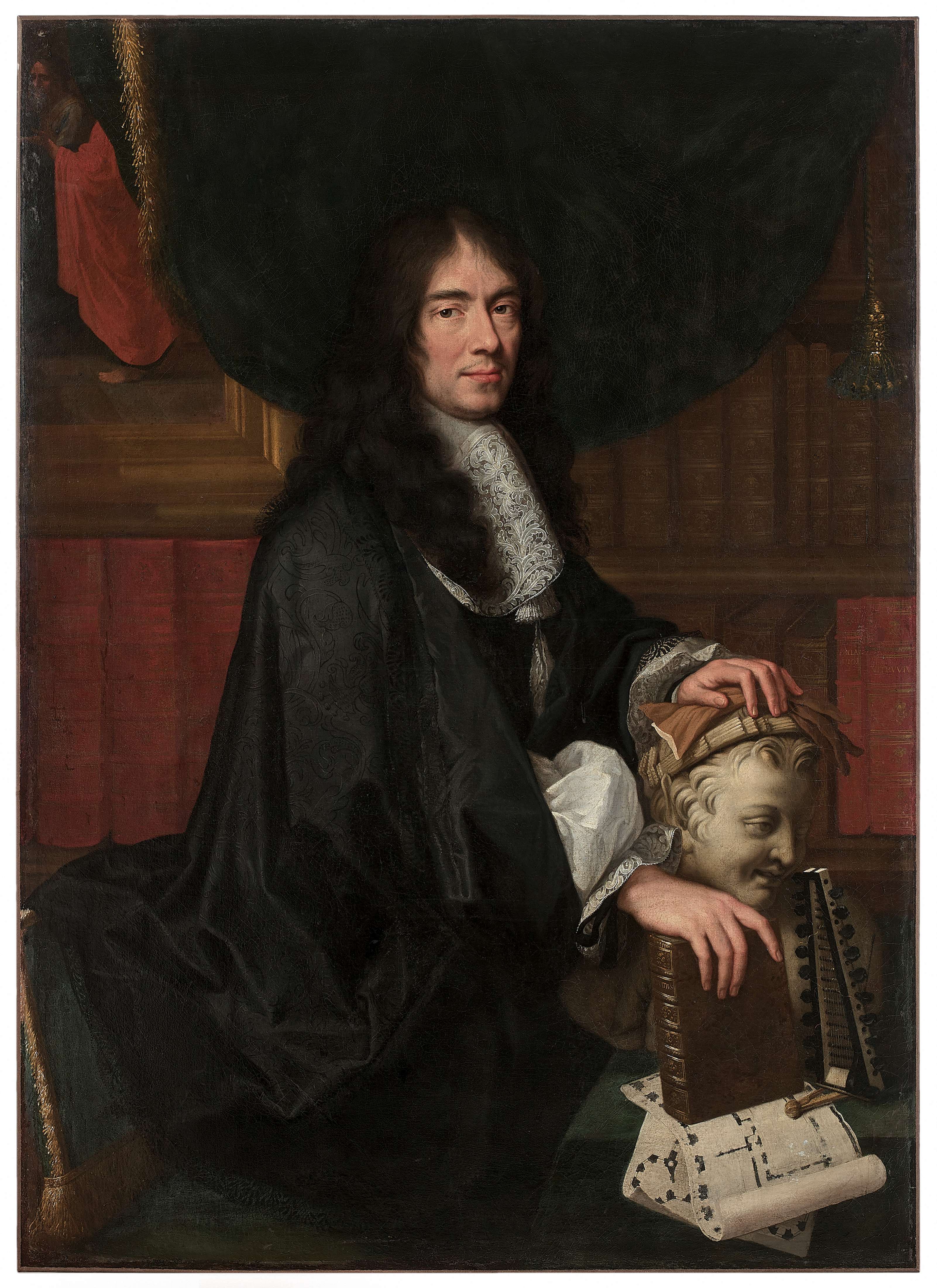 Portrait de Charles Perrault - Charles Le Brun image 1 tableau peint à l’huile sur toile