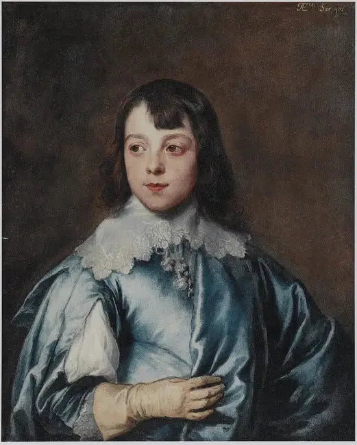 Retrato de Charles Stanley, Lord Strange, 8º conde de Derby (1628-1672) com dez anos - Antoine van Dyck