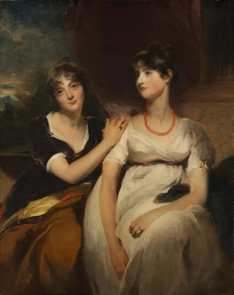 Retrato de Charlotte e Sarah Carteret-Hardy - Thomas Lawrence
