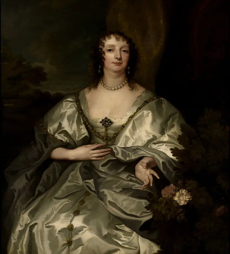 Retrato de Charlotte de la Trémoïlle, Lady Strange, futura condessa de Derby (1599-1664) - Antoine van Dyck