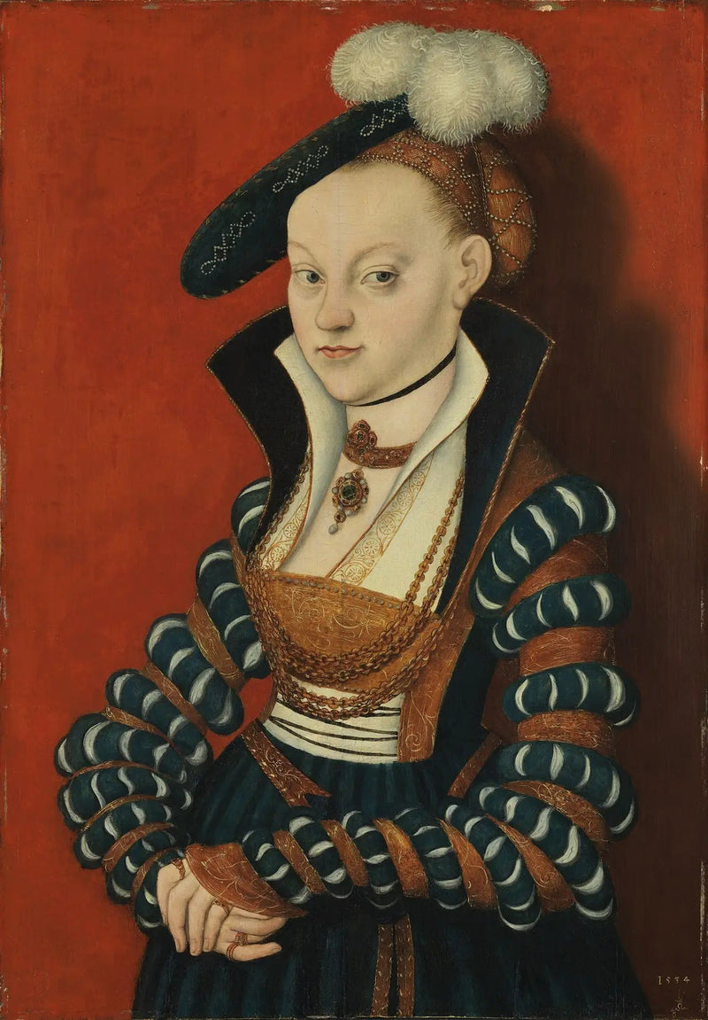 Retrato de Christiane von Eulenau - Lucas Cranach, o Velho