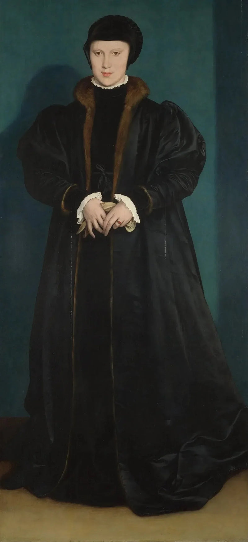 Retrato de Christine de Dinamarca - Hans Holbein, o Jovem