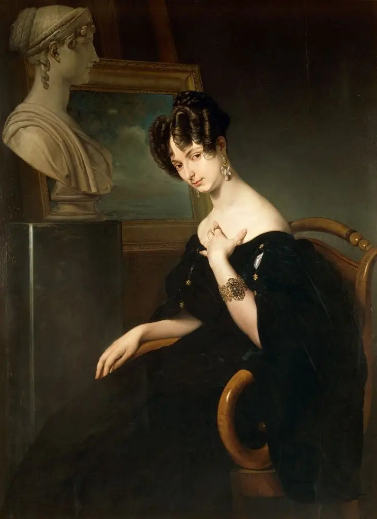 Retrato de Christine Trivulce de Belgiojoso - Francesco Hayez